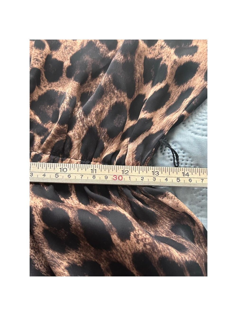 Michael Kors Leopard Print Wide Leg Jumpsuit XS Collared Button Front - Picture 11 of 13